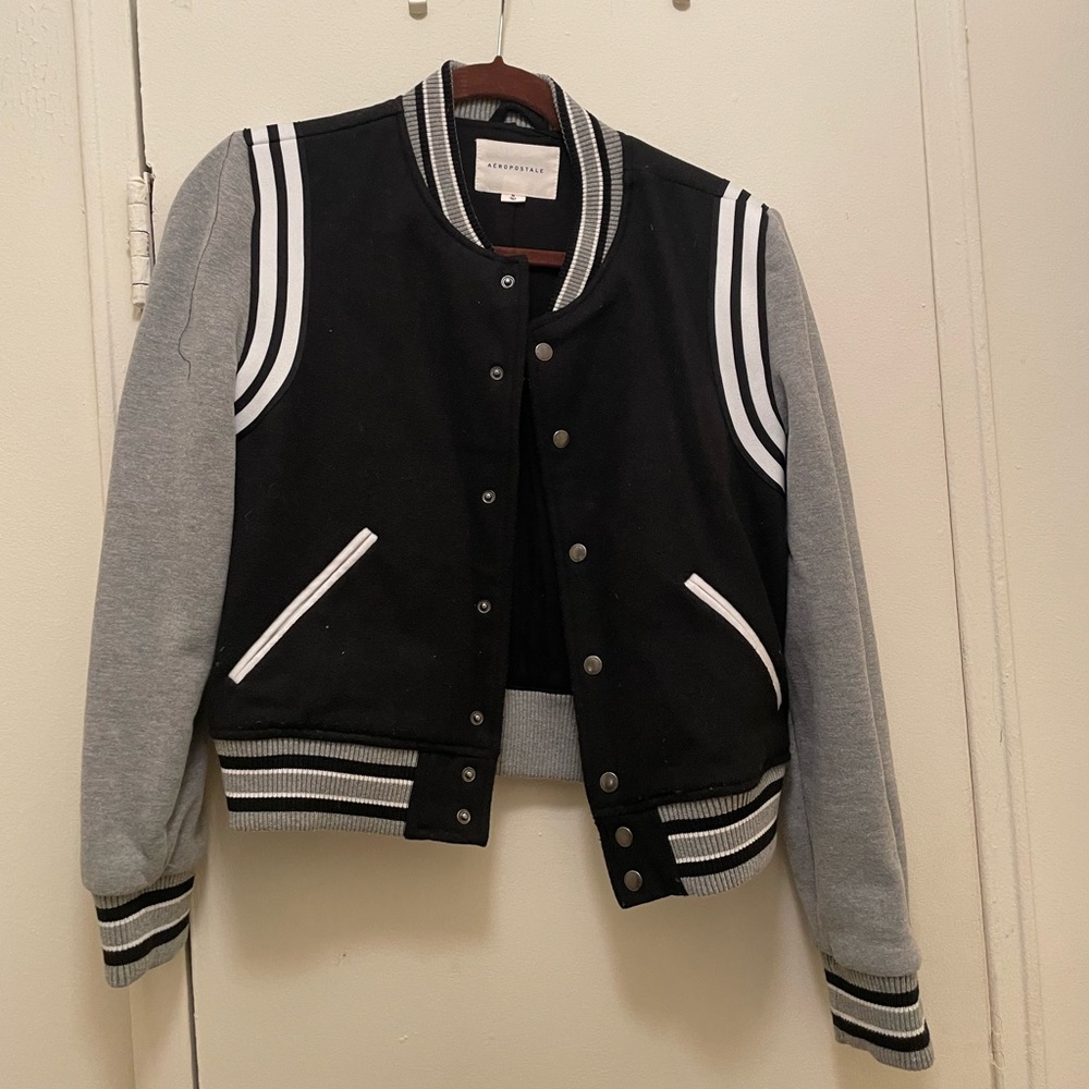 Varsity bomber jacket